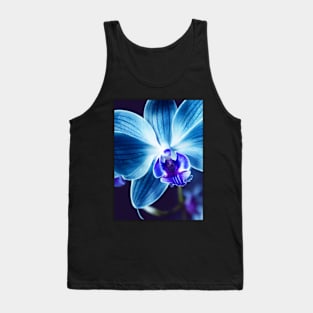 Orchid Blue Flowers Tank Top